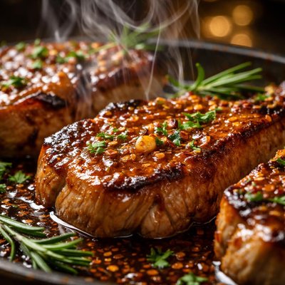 Image of Whiskey Pork Chops