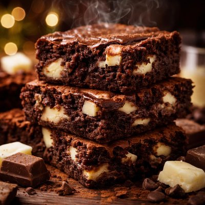 Image of White and Dark Chocolate Brownies