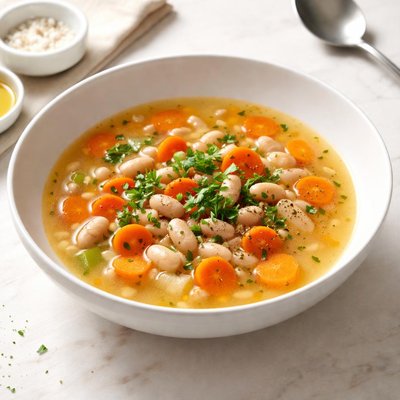 Image of White Bean and Carrot Soup Low Fat