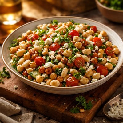 Image of White Bean and Chickpea Salad