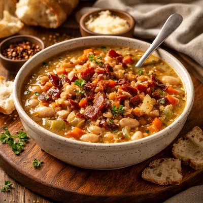 Image of White Bean Bacon Soup