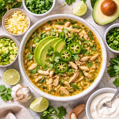 Image of Chili de Pollo con Frijoles Blancos de la Dieta Mediterránea