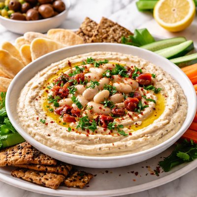 Image of White Bean Dip for a Crowd Moosewood Inspired