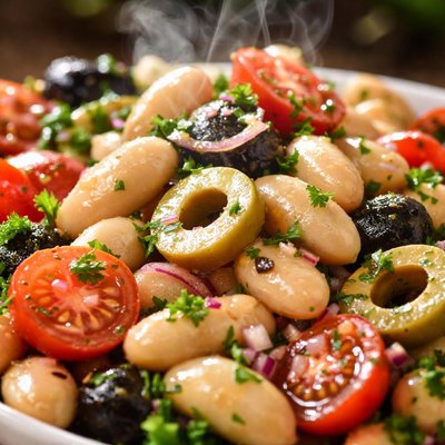 Image of White Bean Olive Salad