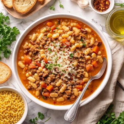 Image of White Bean Pasta E Fagioli
