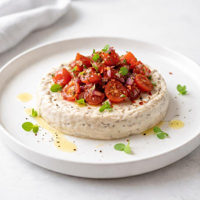 Image of White Bean Pate with Tomato Relish