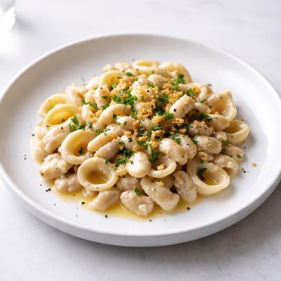 Image of White Bean Sauce with Pasta