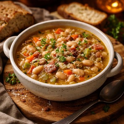 Image of White Bean Soup Hot