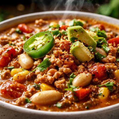 Image of White Bean Turkey Chili