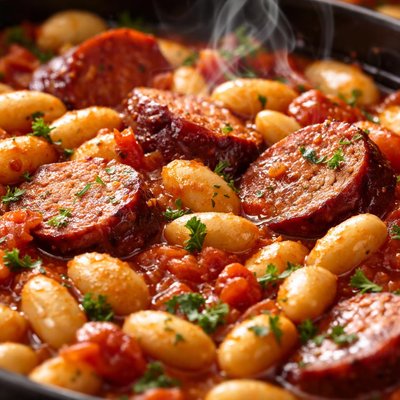 Image of White Beans and Kielbasa