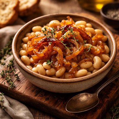 Image of White Beans with Onion Confit