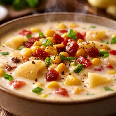 Image of White Cheddar Corn Chowder