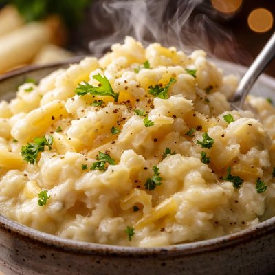 Image of White Cheddar Parsnips and Potatoes