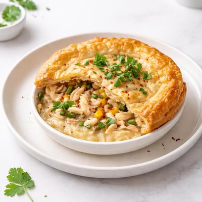 Image of White Chicken Chili Pot Pie