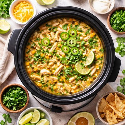 Image of White Chili in the Crock