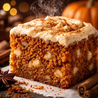 Image of White Chip Pumpkin Spice Cake