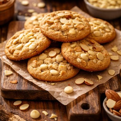 Image of White Chocolate Almond Cookies