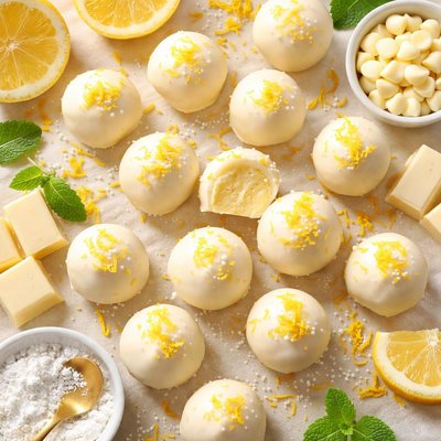 Image of White Chocolate and Lemon Truffles