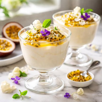 Image of White Chocolate and Passion Mousse