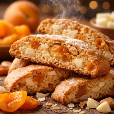 Image of White Chocolate Apricot Biscotti