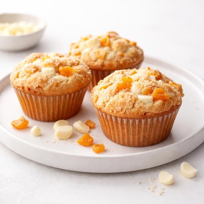 Image of White Chocolate Apricot Muffins
