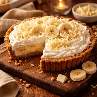 Image of White Chocolate Banana Cream Pie