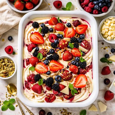 Image of White Chocolate Berry Dessert