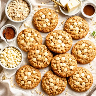 Image of White Chocolate Chip Oatmeal Cookies