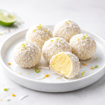 Image of White Chocolate Coconut Citrus Truffles