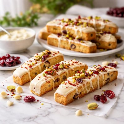 Image of White Chocolate Cranberry Biscotti