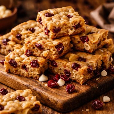 Image of White Chocolate Cranberry Blondie Bars