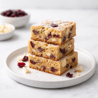 Image of White Chocolate Cranberry Blondies