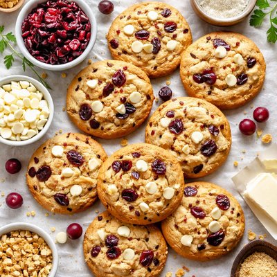 Image of White Chocolate Cranberry Cookies