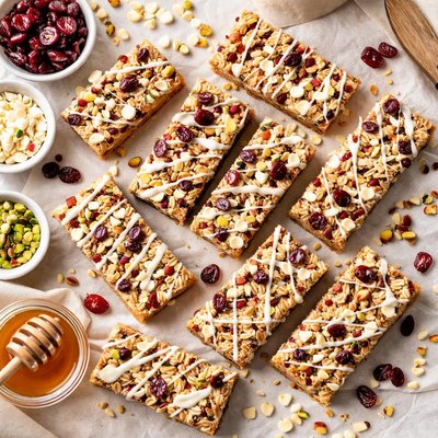Image of White Chocolate Cranberry Granola Bars