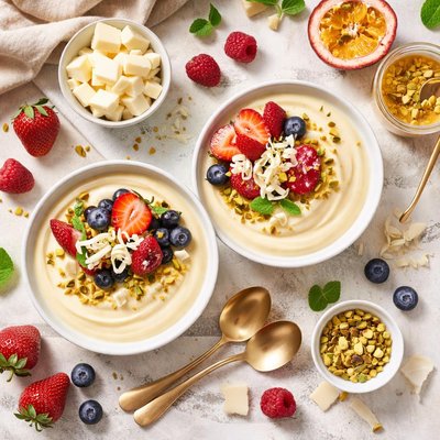 Image of White Chocolate Custard