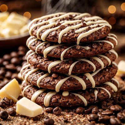 Image of White Chocolate Drizzled Mocha Thinsies