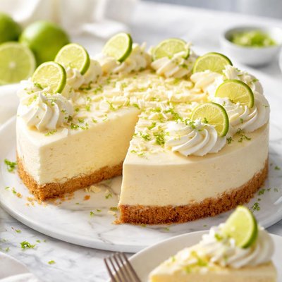 Image of White Chocolate Key Lime Cheesecake