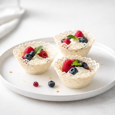 Image of White Chocolate Lace Cups