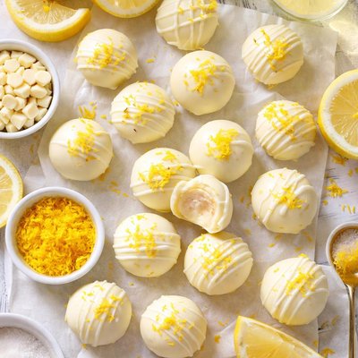 Image of White Chocolate Limoncello Truffles
