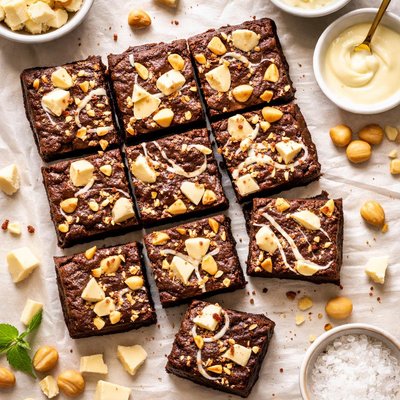 Image of White Chocolate Macadamia Brownies