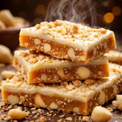 Image of White Chocolate Macadamia Toffee