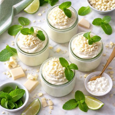 Image of White Chocolate Mint Mousse
