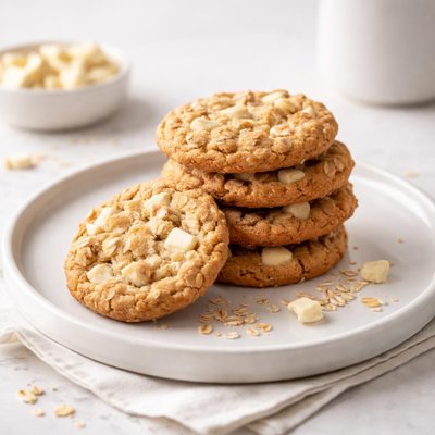 Image of White Chocolate Oat Cookies