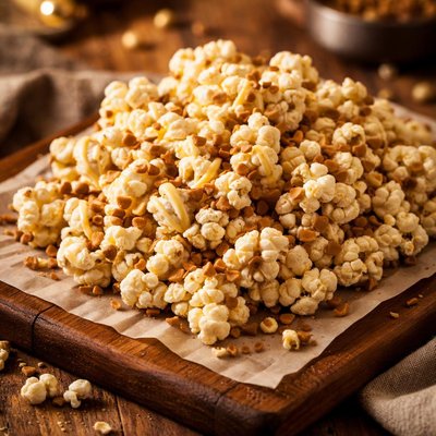 Image of White Chocolate Peanut Butter Popcorn