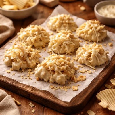 Image of White Chocolate Potato Chip Clusters
