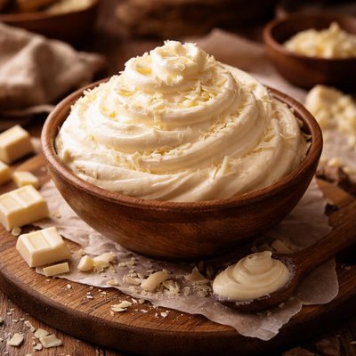 Image of White Chocolate Pudding Buttercream Frosting