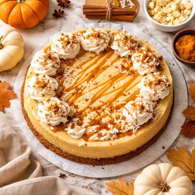 Image of White Chocolate Pumpkin Cheesecake