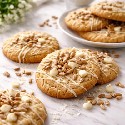 Image of White Chocolate Sunflower Cookies