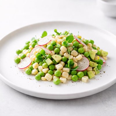 Image of White Corn and Baby Pea Salad