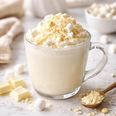 Image of White Hot Chocolate Using Milk